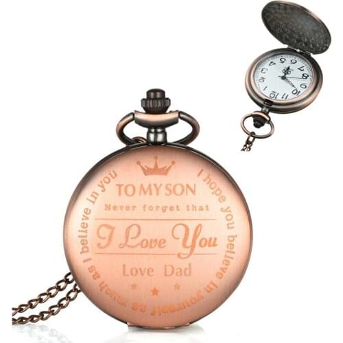 Fashion Quartz Pocket Watch Necklace Mechanical Pocket Watch Clock Pendant Hand-winding Men Women Chain Watches Gift Box Package