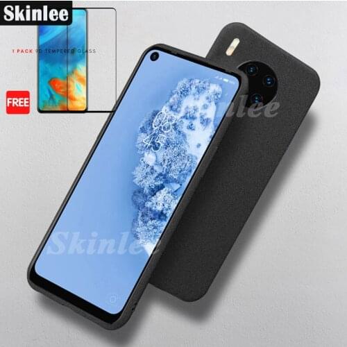 Skinlee Soft Mate Case For Huawei Nova 8i Full Protective Silicone Cover For Nova 7i Free Tempered Glass Phone Case
