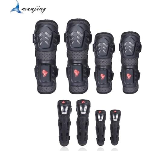 Stainless steel Motocross Knee Guard armor for adults Cycling Motorcycle Skiing Skating Knee Elbow Guard Dirt Bike ATV Knee pad