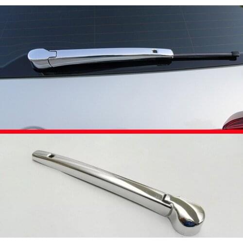 ABS Chrome Rear Window Wiper Arm Blade Cover Trim Overlay Nozzle Molding Garnish For Volkswagen VW TIGUAN L 2017 2018