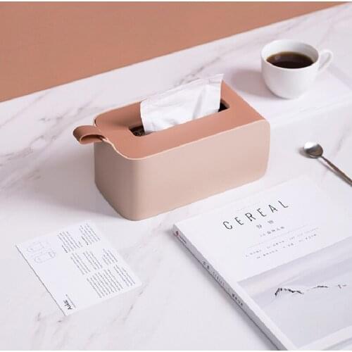 Table Tissue Box Napkin Paper Holder Storage Case Organizer Home Office Toilet Paper Rack
