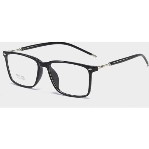 TR Ladies Square Flat Glasses Male Big Frame Myopia Glasses Frame Rice Nails Trendy Male Art Glasses Frame 8158