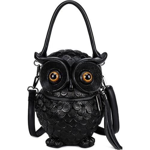 3D Owl bags for women Originality crossbody Bag giris Shoulder Bag personality Purse Fashion Handbags lady Party Cosmetic Bag