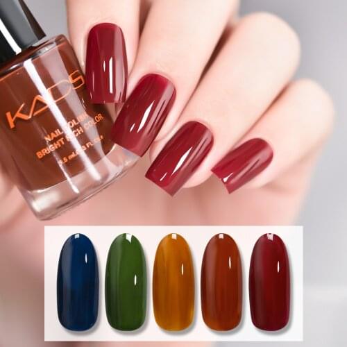 KADS 9.5ml Nail Polish Translucent Jelly Nail Vernis Nail Art Lacquer Manicure Mica Nail Polish Irregular Flakie Sequins Varnish