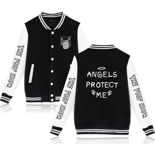 Casual Harajuku Long Sleeve Lil Peep Baseball Jacket Tops Women/men Clothes Print XXS To 4XL