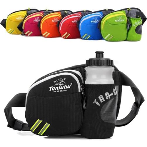 Running Bag Waist Belt Pack Outdoor Marathon Gym Sport Fitness Water Bottle Pouch Fanny Riding Waist Pack Cycling Phone Pocket