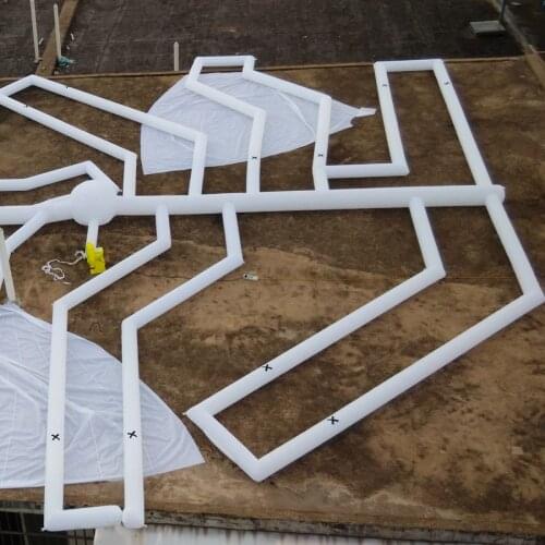 Attractive desined and Portable inflatable crazy golf course,golf playing area frame customized for USA