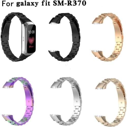 Stainless Steel Watchband For Samsung Galaxy Fit SM-R370 Original Wristband Replacement Fashion Strap Bracelet