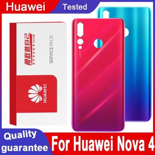 High quality Back Housing Replacement for Huawei Nova 4 Back Cover Battery with adhesive Sticker for Huawei Nova 4 Back Housing