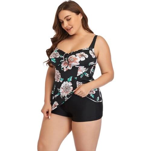 Swimsuit Women Print Swimwear Women Sexy Bikini Summer Beachwear Two Piece Plus Size L-4XL