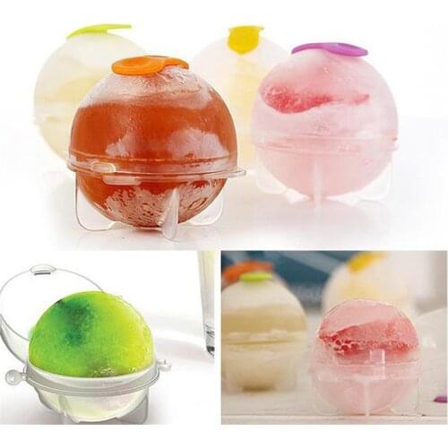 4pcs Round Ice Ball Maker Tray Whisky Cocktail Drinking Wine Tray Ice Ball Mold Sphere Ice Maker Molds Kitchen Bar Gadget Tools