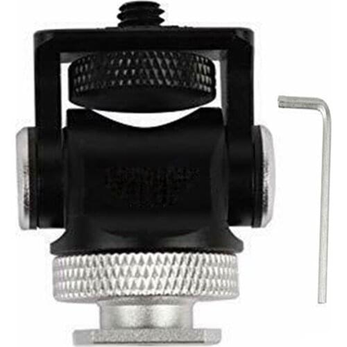 1/4'' Screw Hot Shoe Adjustable Mount Monitor Flash Adapter Microphone Holder for Video Camera Photography Camera Accessories