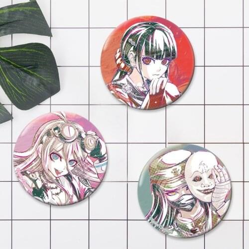 1pcs Oma Kokichi Brooch Pins Collection Bags Badges For Backpacks Clothes Games Danganronpa V3 Killing Harmony Cosplay Badge