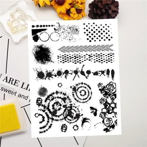 14x18CM Cellular Ink Transparent Seal Clear Stamps Silicone Seal Roller Stamps DIY Scrapbook Album / Card Production