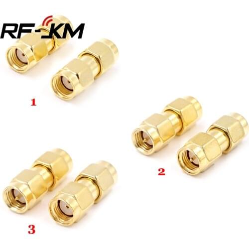 50pcs SMA male to SMA male connector straight gold plated SMA adapter