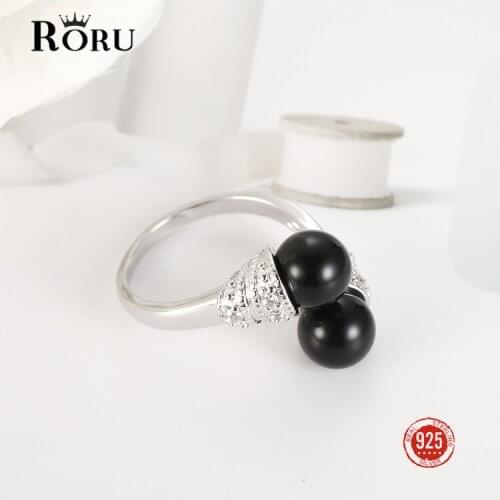 925 Sterling Silver Pearl Cubic Zirconia Rings Fashion Goldenhoop Baton Monkey King Ring Fine Jewelry for Women