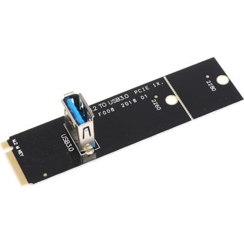 NGFF M.2 To USB 3.0 Transfer PCI-E Riser Card Adapter For PC Mining Machine