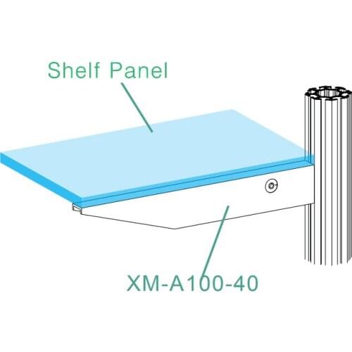 Aluminum Trade Show Booth Bracket for Shelf,Exhibition use Trade Show Shelves Bracket