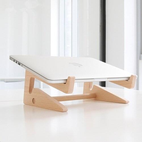 Beech Laptop Stand Desktop Storage Consolidation Supplies Computer cooling Rack Desktop Office Home Storage Holder