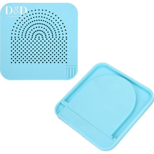 D&D Outus Quilling Board with Pins Storage Light Blue Grid Guide For Paper Crafting Winder Roll Square Craft DIY Tool