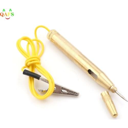 Diagnostic Tool DC 6V 12V 24V Copper Car Light Circuit Tester Lamp Voltage Test Pen Detector Probe Light System Test Probe Lamp