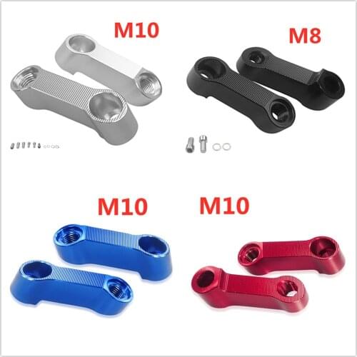 For Honda CB400 VTEC CB1300 CB1100 CB500F CB600F Moto Parts 10MM 8MM Motorcycle Rearview Mirrors Extension Riser Extend Adapter