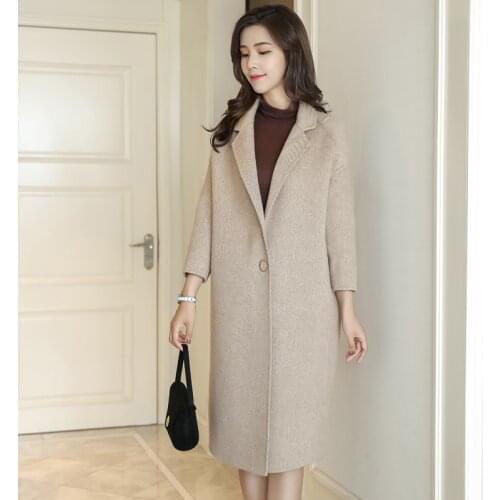 Side Double Wool Coat Female Jacket 2020 Winter Jacket Women Long Woolen Coats and Jackets Women Korean Outwear MY3768 en s s