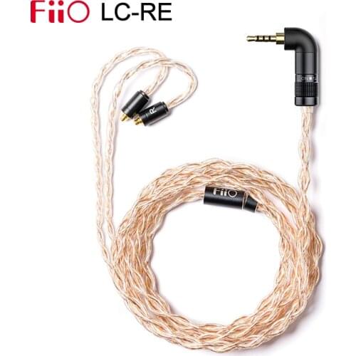 FiiO LC-RE/ LC RE Tri-Metallic Swappable plug headphone cable MMCX/0.78mm plug earphone upgrade cable for FiiO/Shure