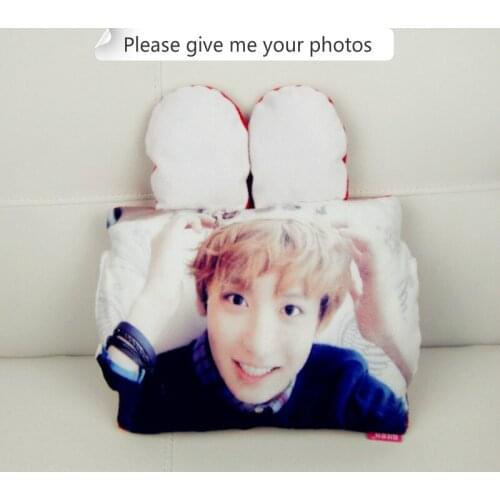 Photo custom hot water bag custom pillow humanoid cushion Christmas decorations diy gift custom Doll Birthday Valentines Day