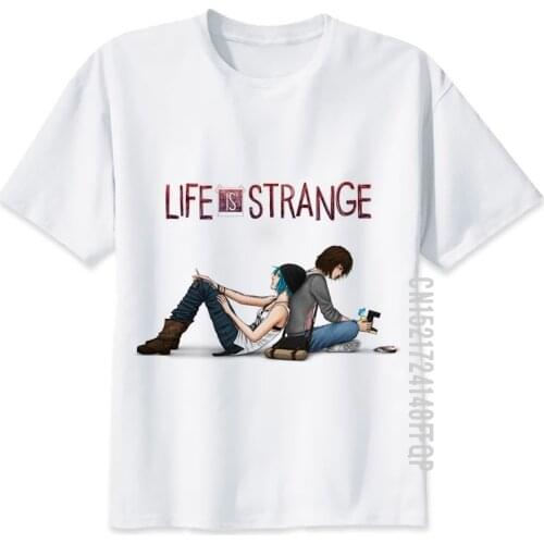 Life Is Strange T Shirt Men Anime T-Shirt Man Tops Guys Short Sleeve Tshirt 100% Cotton Top Tee Clothes Friend Gift Camiseta