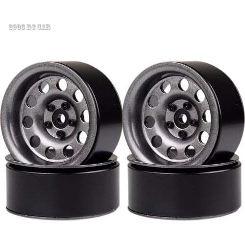 4P 2.2 "Metal Beadlock Wheel Rims Hub for SCX10 RR10 90053 AX10 Aro para RC Crawler Axial Wraith 90056 90045 1:10