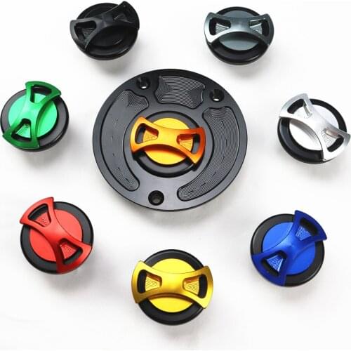 CNC Bow-tie Fuel Tank Cap Cover For Kawasaki Ninja ZX 6R Z1000 ER6n Z750 VERSYS