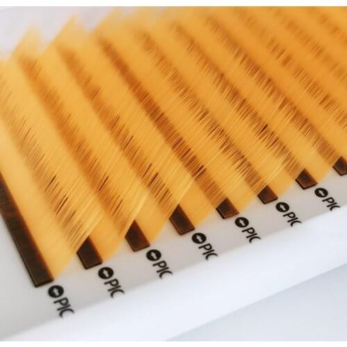 Hot Fluorescent yellow Eyelashes Maquiagem Make up Mink Lashes Rainbow Color Eyelash Soft Cilios Light Natural 12 color mix pink