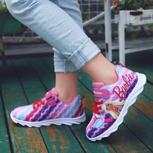 Hot Spring New Children Shoes Girls Sneakers Frozen Princess Kids Shoes Fashion Casual Sport Running Leather Shoes for girls