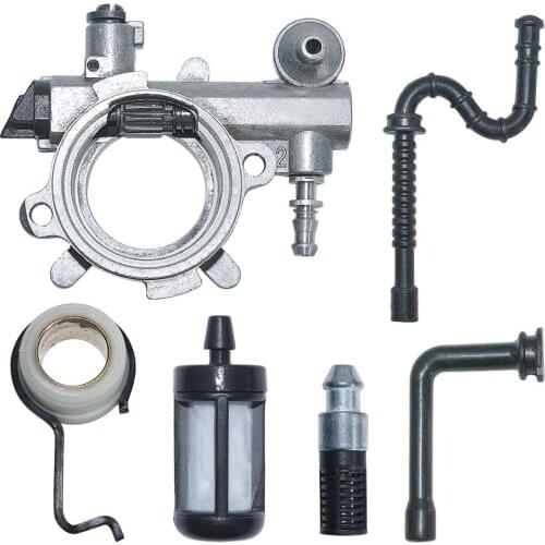 Oil Pump Oiler Worm Gear Fuel Oil Filter Line Kit For Stihl 034 036 MS360 Chainsaw Replace 1125 640 3201