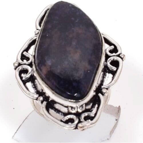Honey Dendrite Opal Silver Overlay over Copper , Size: 8.5 , R5536