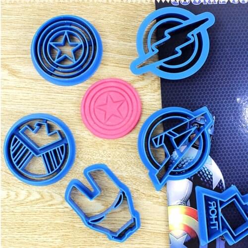 Set of 6 Piece American Cookie Mold Fondant Cake Biscuit Dough Pastry Marzipan Cookie Cutter Baking Tools For Cakes