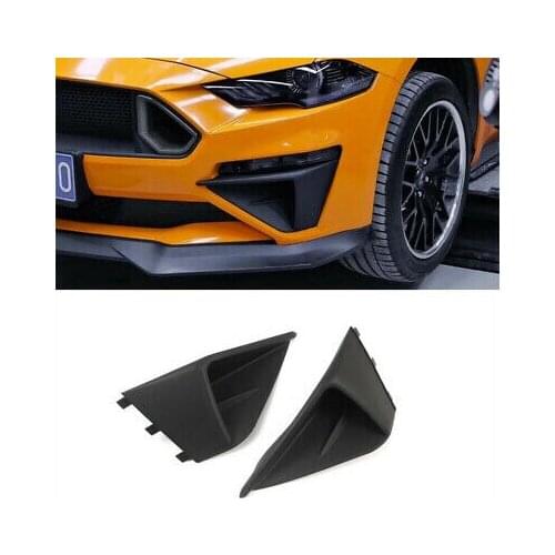 Front Bumper Fascia Corner Fog Vent Arch Wing Side Decor For Ford Mustang 18-19