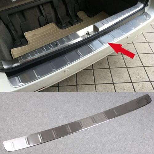 Fit For Toyota Sienna 2011-2017 Stainless Steel Rear Bumper Outer Protector Trunk Guard Cover Trim Decorative Accessories