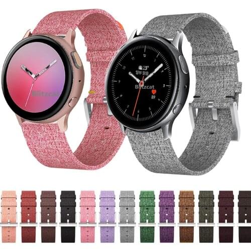 Nylon Loop Strap For Samsung Galaxy Active 2 40mm 44m Gear S2 classic Replacement Wristband For Huawei watch gt2 42mm bracelet