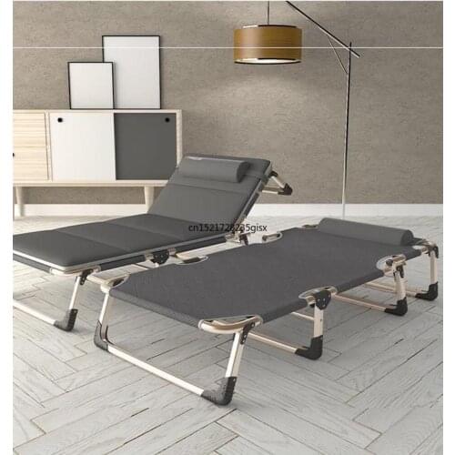 Folding bed single bed home simple lunch bed office adult nap marching bed multifunctional lounge chair