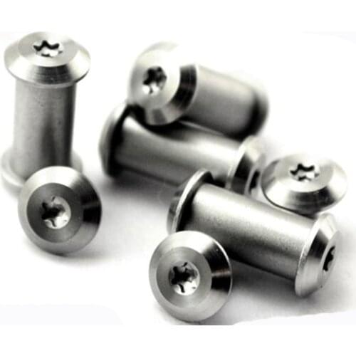 Knife steel screw rivet Decorative appearance Hexagon Plum Nut+screw Knife diy accessories T8