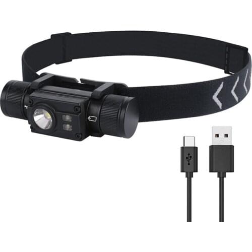 LED Head Light Lamp 1000LM Super Bright Red Warning Light 18650 Rechargeable Head Lamp Torch Camping Hunting Flashlight