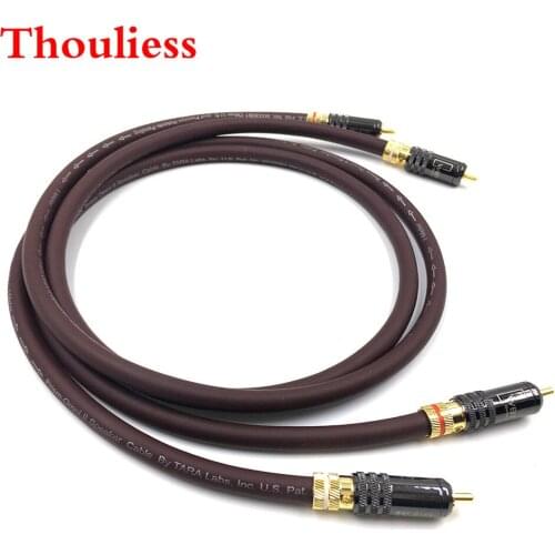 Thouliess Pair Type-2 2RCA Male Cable RCA Reference Interconnect Audio Cable Gold plated PLUG for TARA Labs Prism OMNI 2 Wire