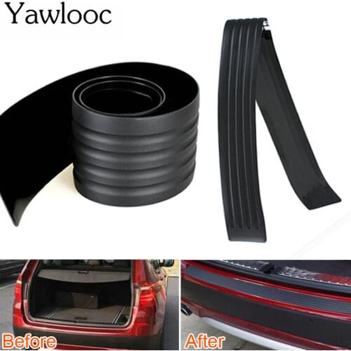 1 pc/lot Car Styling Door Sill Guard Car SUV Body Rear Bumper Protector Trim Cover Protective Strip Black