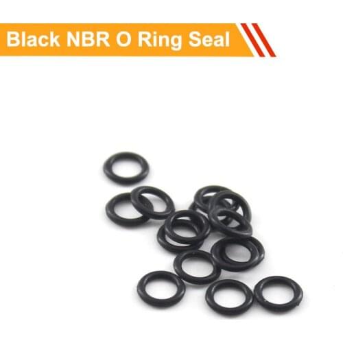 100pcs 1.5mm CS NBR O Ring Seal 16/17/18/20/25/30/40/42mm OD Black Rubber O Ring Gasket Oil Resistance O Type Ring Gasket