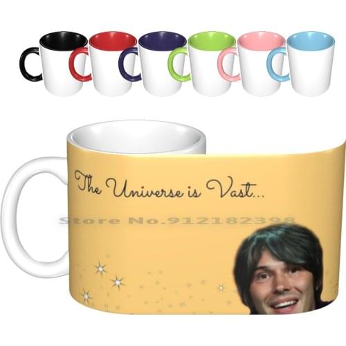 The Universe Is Vast... Ceramic Mugs Coffee Cups Milk Tea Mug Brian Cox Space Cool Science Creative Trending Vintage Gift