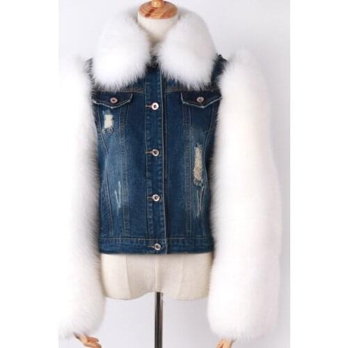 Ladies fur jacket women real fur jacket natural fox fur jacket