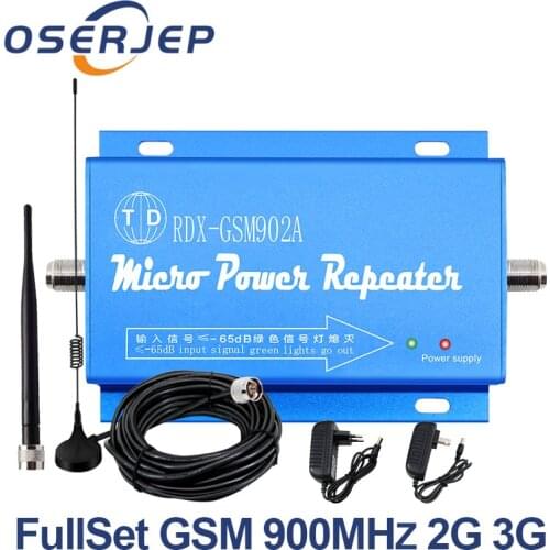 LCD Display Mini GSM Repeater 900MHz Cell Mobile Phone GSM 900 Signal ] Amplifier + Sucker Antenna with 10M Cable+Rubber Antenna