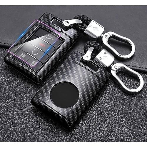 1pcs ABS Car Key Case Cover for Cadillac SRX DTS STS XTS CTS Escalade 3 4 5 6 Buttons keyless Remote Protect Shell With Keychain